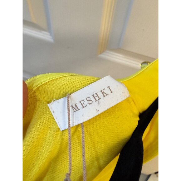 NWT Meshki Yellow Cut Out Dress - Picture 11 of 11